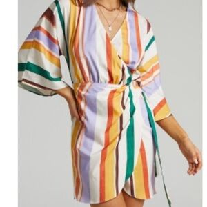 Showpo Adelina wrap dress NWT